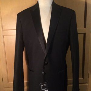 Topman Black Skinny Fit Tuxedo Blazer